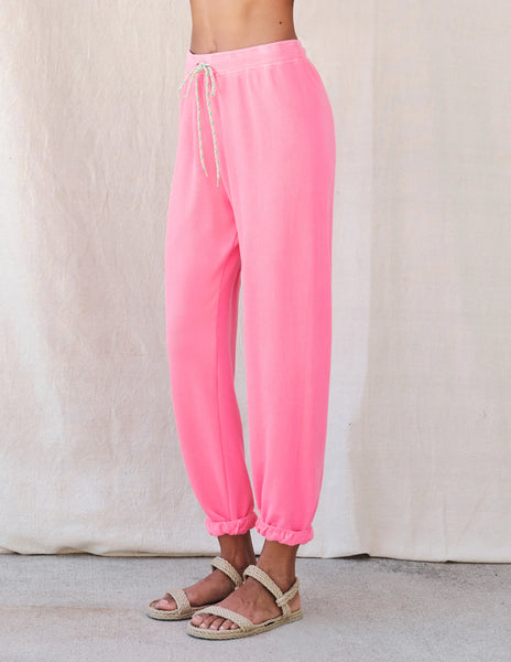 Sundry Jogger with Rainbow Cord - Hot Pink