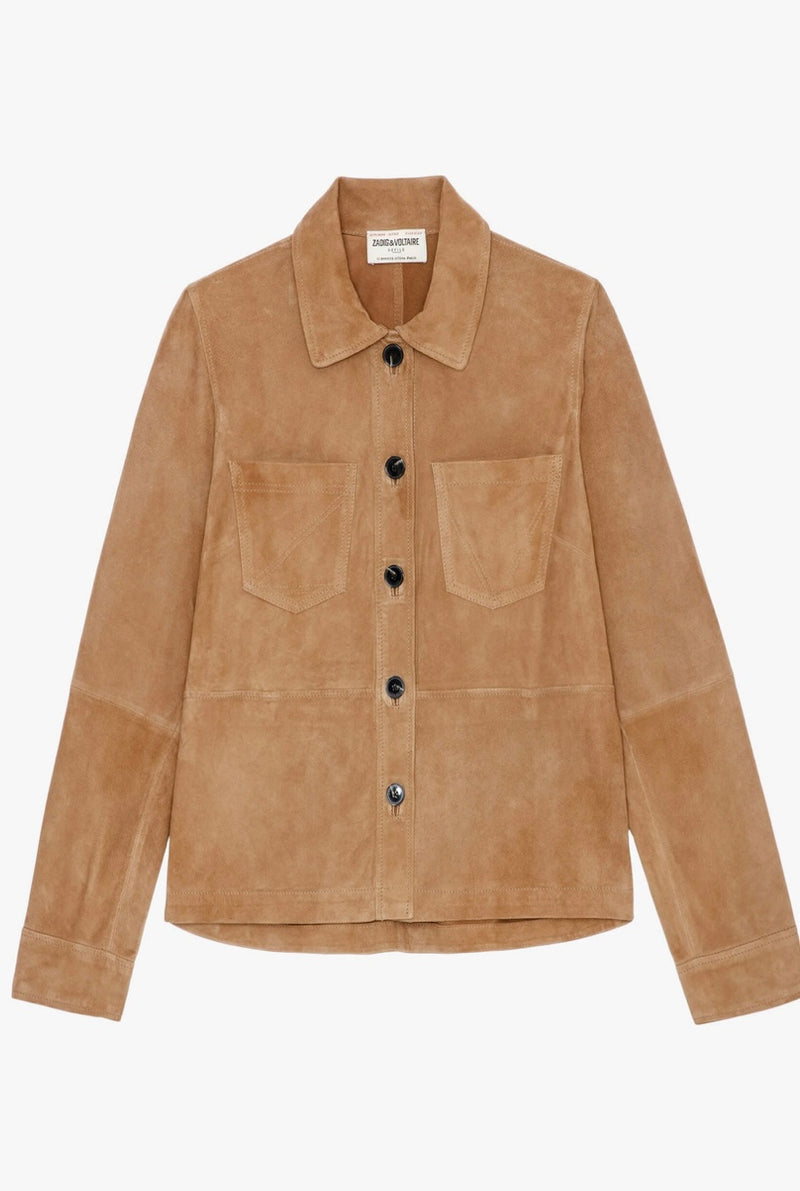 Zadig & Voltaire Toi Suede Shirt
