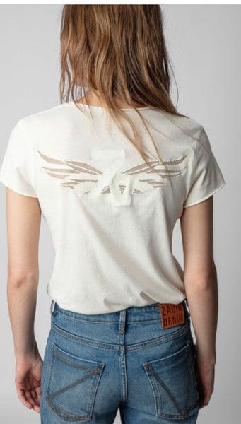 Zadig & Voltaire Story Fishnet ZV Wings T-Shirt
