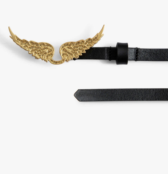 Zadig & Voltaire Rock belt - noir gold