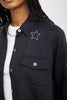 Rails Loren Shirt Jacket Black Embroidered Stars