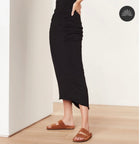 James Perse pull on skirt - black