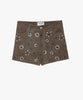 Zadig & Voltaire Scott Creased Suede Shorts