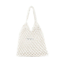 JADEtribe Macrame Sac Charm Tote Sand