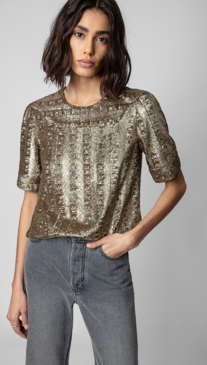 Zadig & Voltaire Toysse Sequin Blouse