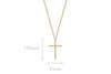 Ef Collection DIAMOND CROSS NECKLACE