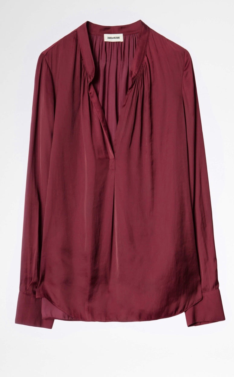 Zadig & Voltaire Tink Satin Tunic shirt