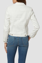 Hudson Classic Fitted Trucker Jacket white jean jacket