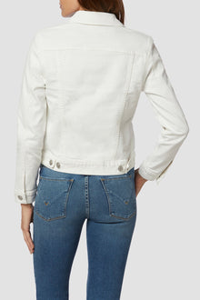 Hudson Classic Fitted Trucker Jacket white jean jacket