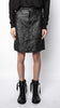 Zadig & Voltaire Juicer Leather Crinkle Skirt - noir