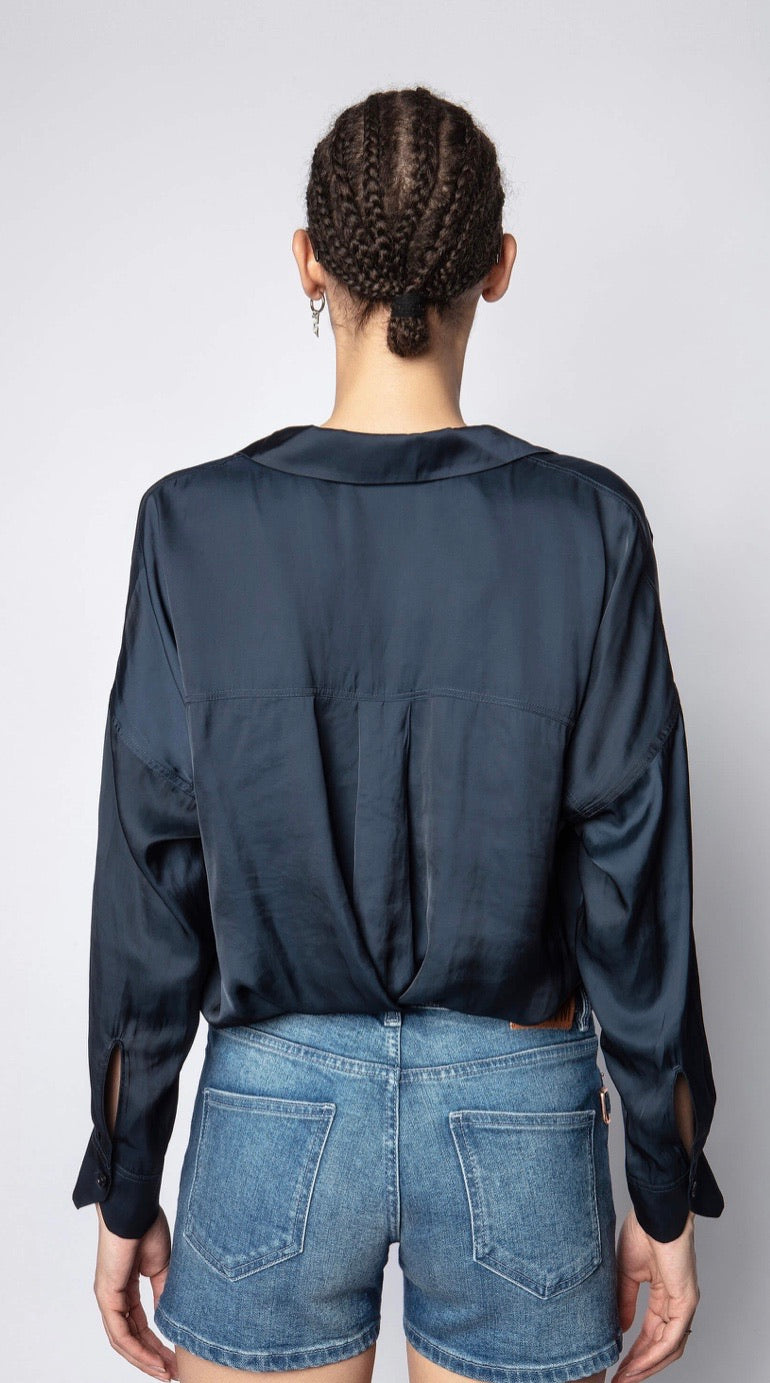 Zadig & Voltaire Tamy Satin - navy