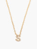 Chan luu white diamond initial necklaces