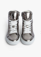Zadig & Voltaire ZV1747 High Flash Vintage High Tops- Gunmetal