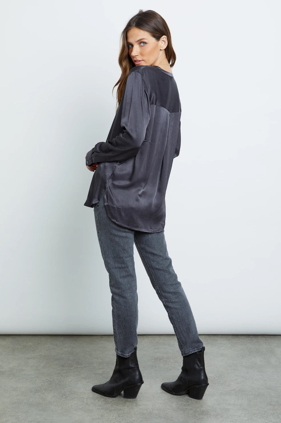Rails Pearl shirt- Slate