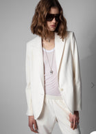 Zadig & Voltaire Voyage Crepe Jacket in Celadon