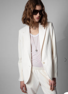 Zadig & Voltaire Voyage Crepe Jacket in Celadon