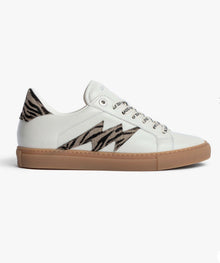 Zadig & Voltaire ZV1747 Zebra Printed Sneakers