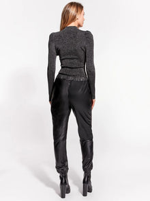 ASbyDF THE UPCYCLED LEATHER JOGGERS