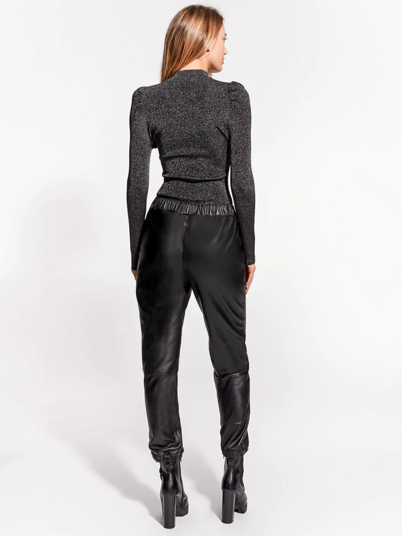 ASbyDF THE UPCYCLED LEATHER JOGGERS