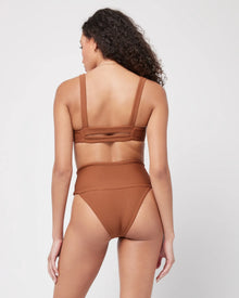 L Space Eco Chic Repreve® Jess Bikini Top- coffee