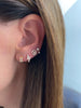 Ef Collection Diamond Mini Peace Stud Earring