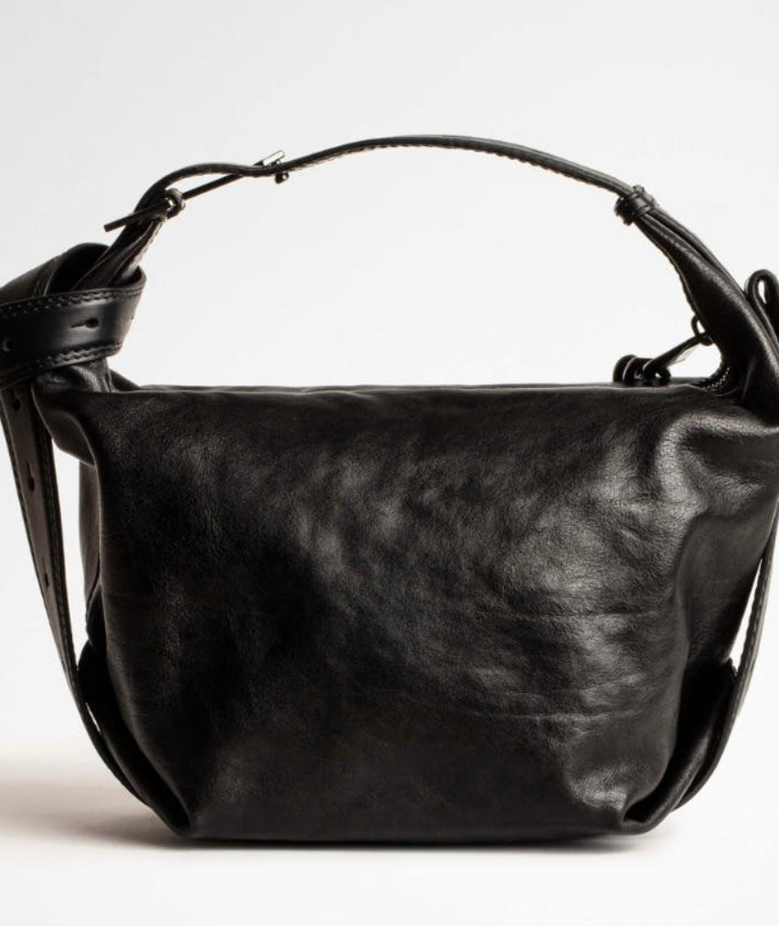Zadig & Voltaire Le Cecelia mini leather with V - noir – Lux Rox