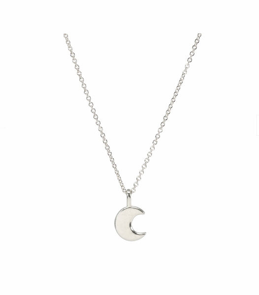 Dogeared Modern New Beginnings Crescent Moon Pendant Necklace - Sterling Silver