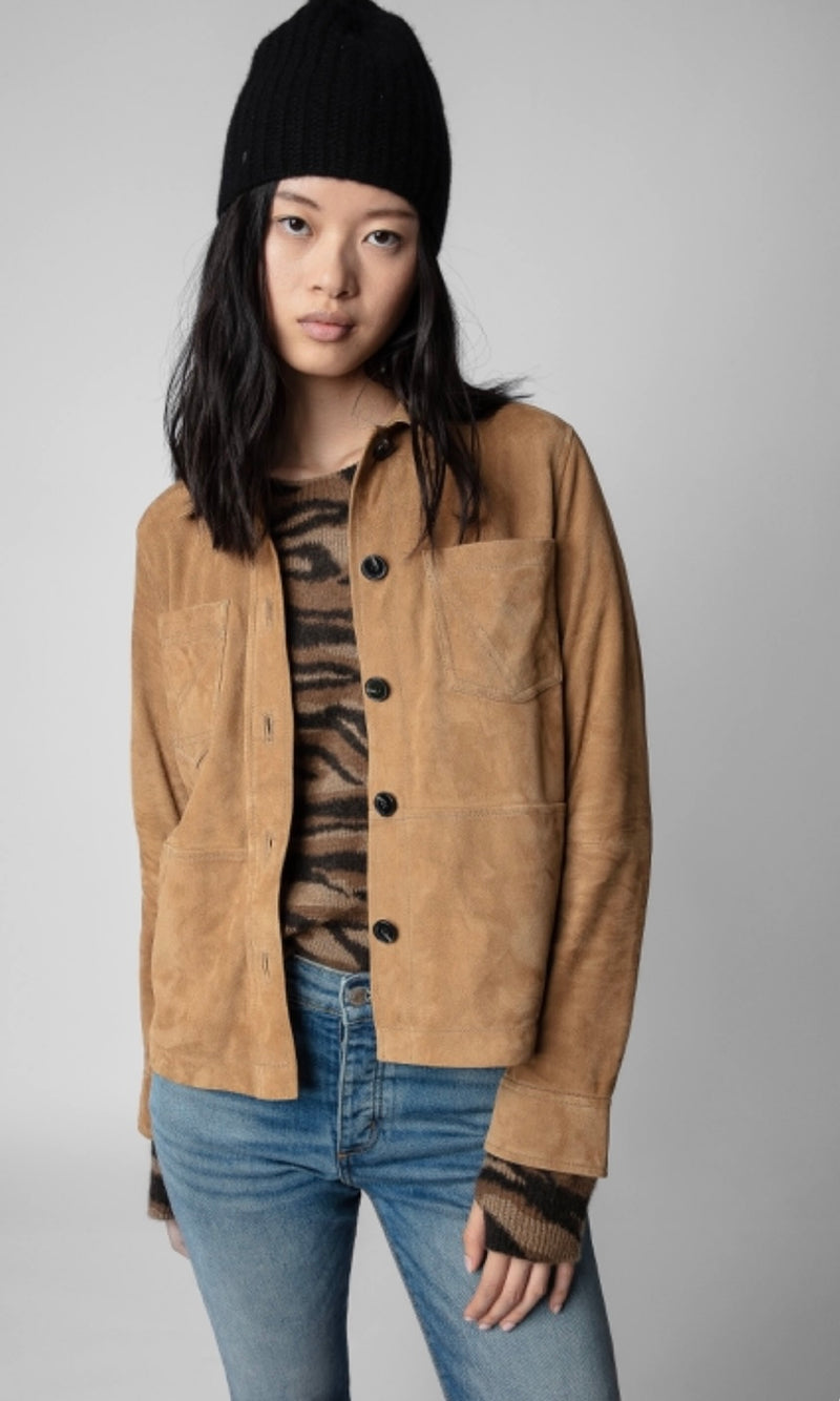 Zadig & Voltaire Toi Suede Shirt