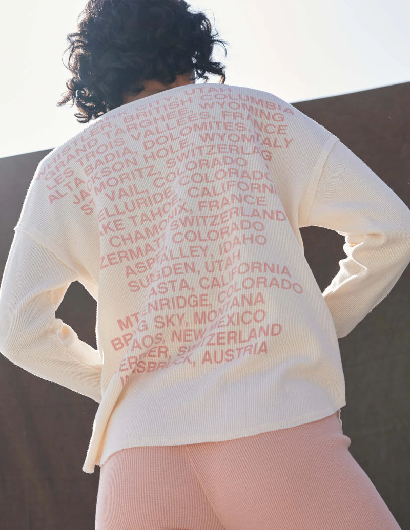 Sundry Gradient Stripes Sweater - Eggshell