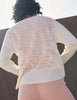 Sundry Gradient Stripes Sweater - Eggshell