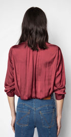 Zadig & Voltaire Tink Satin Tunic shirt