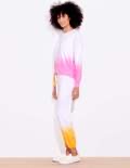 Sundry dip dye sweatshirt- tangerine pink