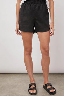 Rails Summer Linen Shorts- Black