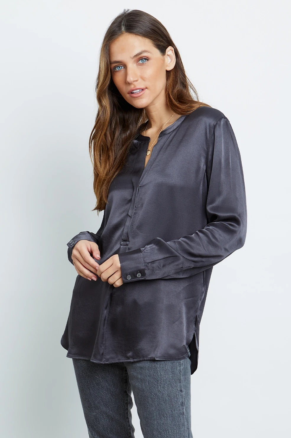 Rails Pearl shirt- Slate