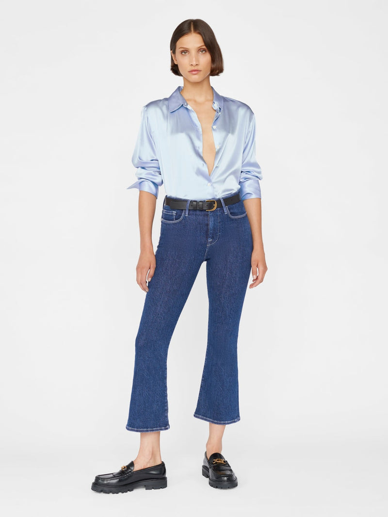 Frame Le One Crop Mini Boot in Ackerman