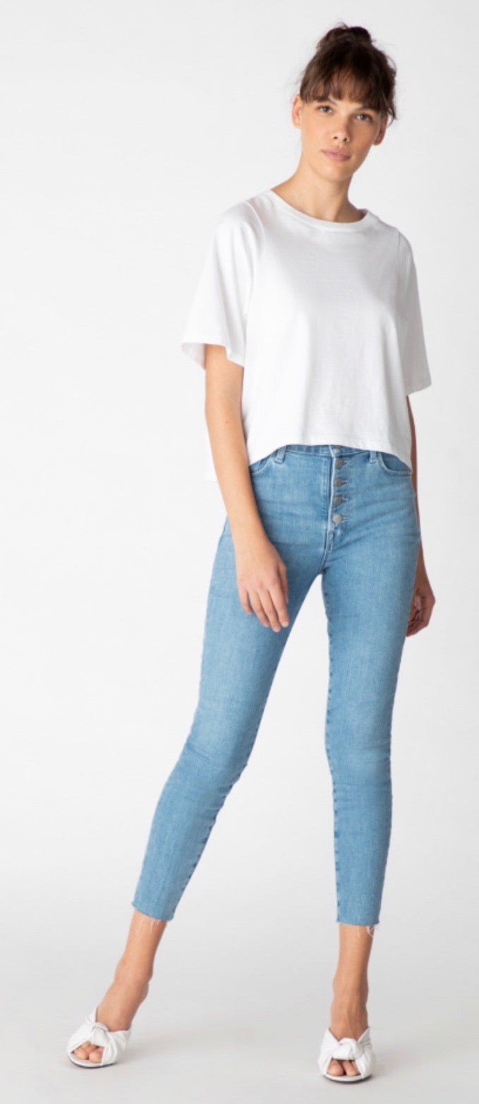 J brand Lillie high rise crop skinny - cloudy