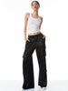 Alice and Olivia Joette Low Rise Cargo Pant /Black