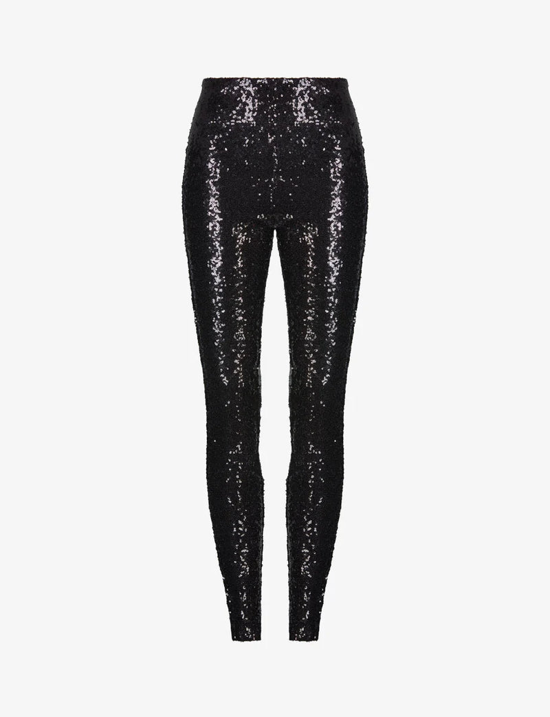 Commando Sequin Legging - black