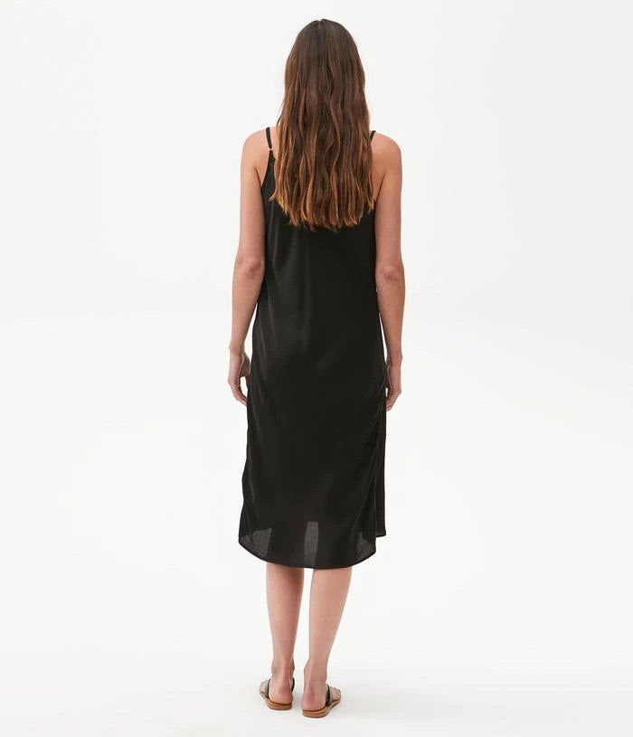Michael Stars Pearl Satin Slip Dress - Blue