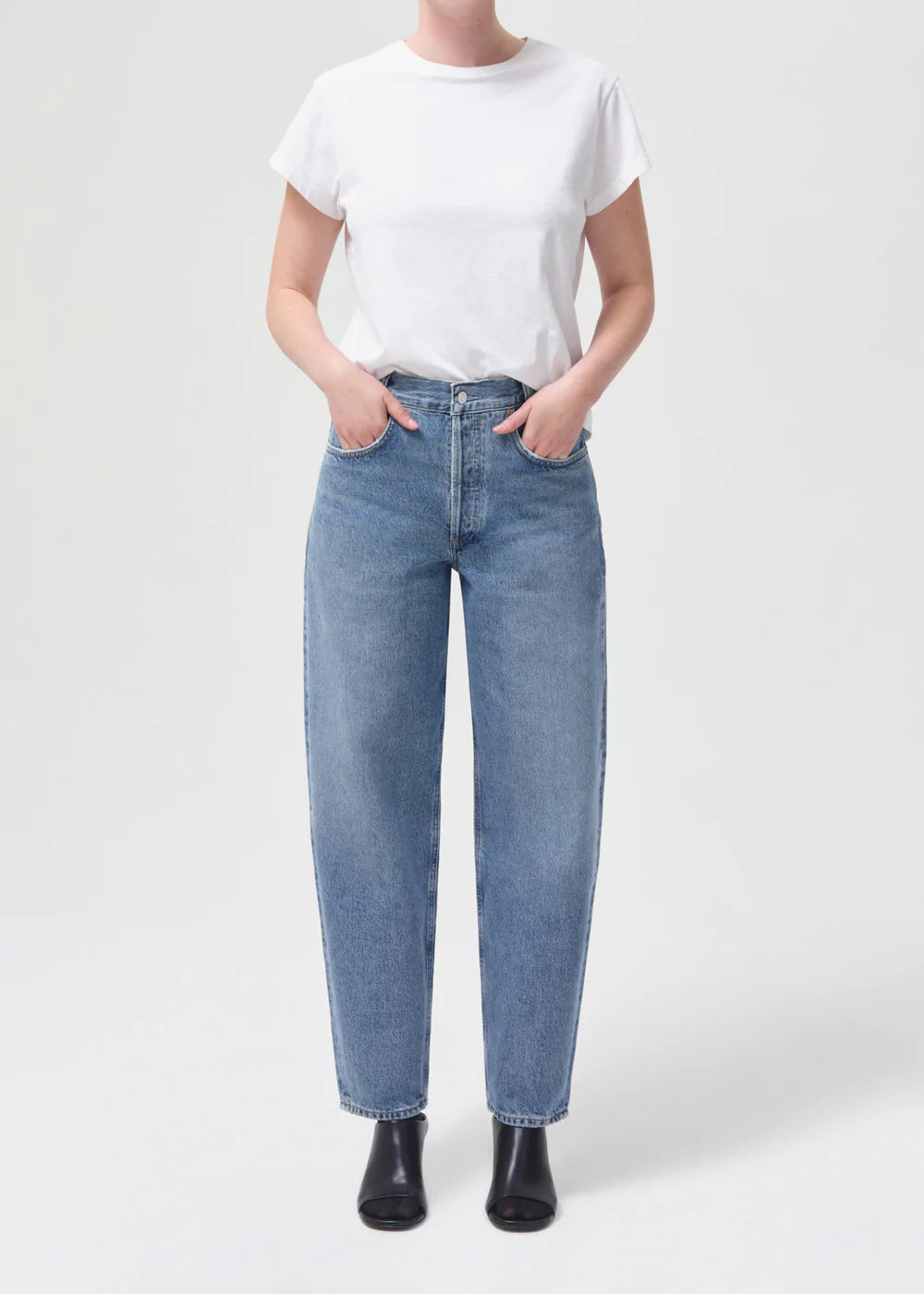 AGOLDE Tapered Baggy High Rise Jeans - passenger