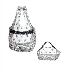 Romibasha Leather Bandana Bucket Bag