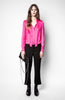 Zadig & Voltaire Taos Satin Shirt - pink party