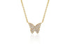 Ef Collection baby Diamond Butterfly Necklace