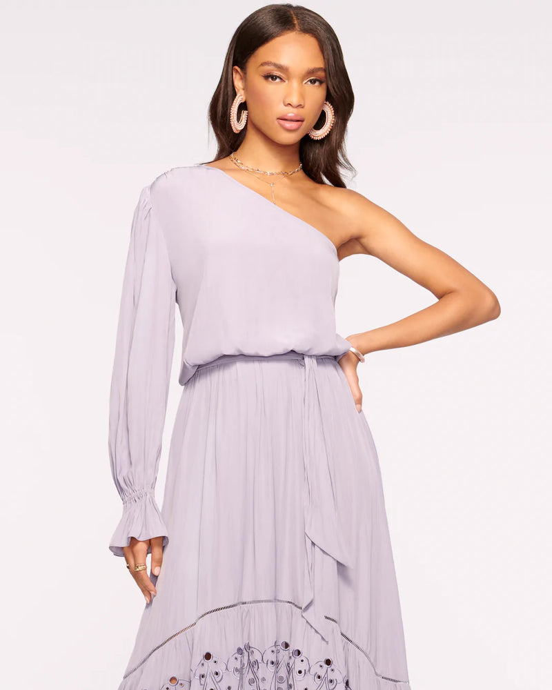 Ramy Brook Adesola One Shoulder Maxi Dress- lavendar