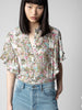 Zadig & Voltaire Tafi Top Yoko Flower - Deep Parme