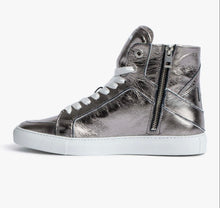 Zadig & Voltaire ZV1747 High Flash Vintage High Tops- Gunmetal