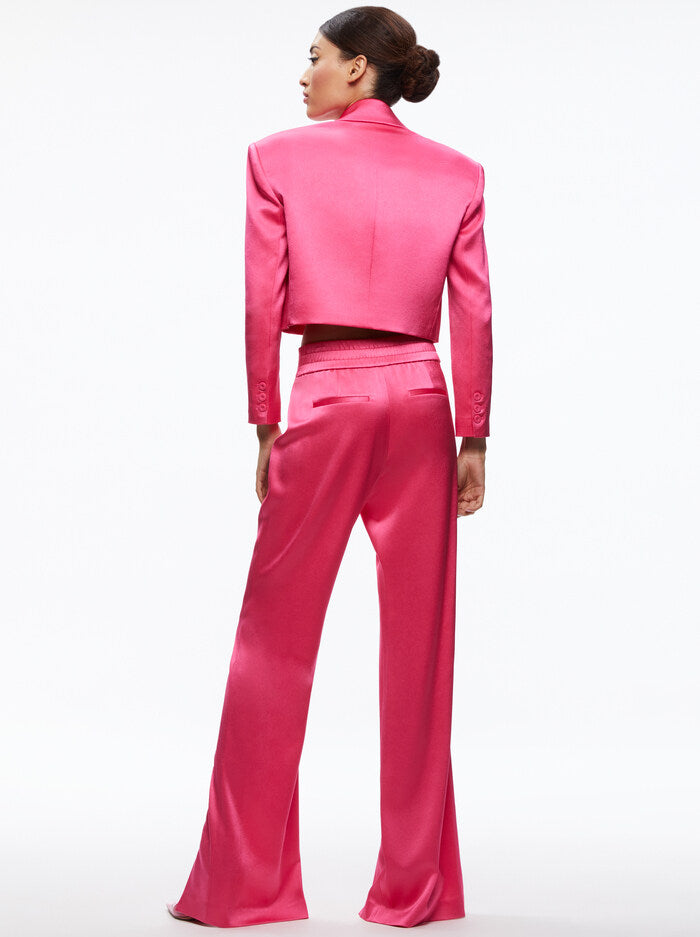 Alice & Olivia Shan Boxy Oversized Cropped Blazer