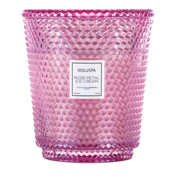 Voluspa Hearth Candle-  Rose Petal Ice Cream