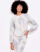 Sundry Cinched waist raglan moss tiedye