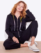 Sundry zip hoodie - black